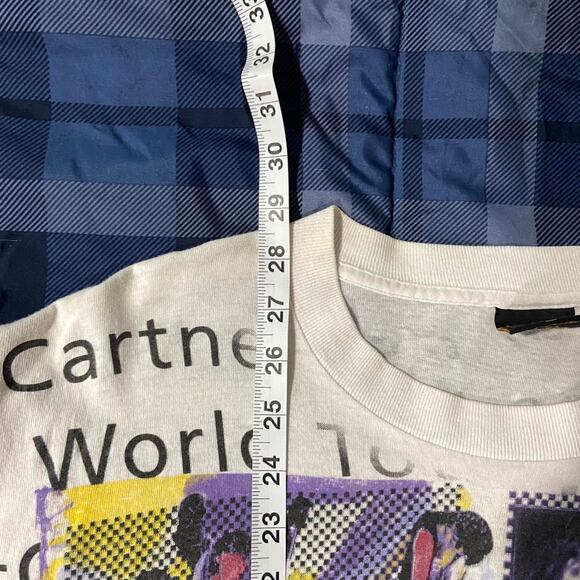 Vintage single stitch made in usa 1993 Paul McCartney World Tour AOP Tee - Picture 8 of 8